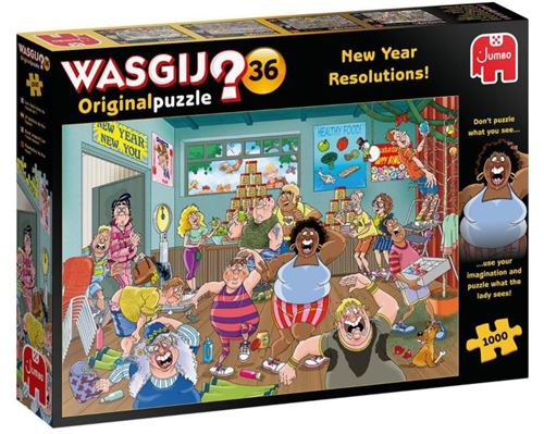 Puzzle 1000 pièces Diset Wasgij Original 36 New Year Resolutions !