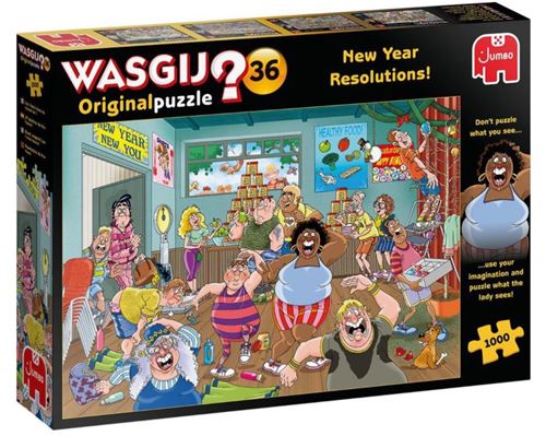 Puzzle 1000 pièces Diset Wasgij Original 36 New Year Resolutions ! État correct -  reconditionné disponible sur Fnac