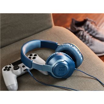 Casque-Micro Gaming - JBL - Quantum 100 Playstation - Filaire -  Multiplateforme - Blanc / Bleu - Cdiscount Jeux vidéo