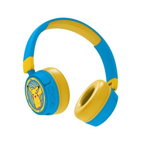 Casque audio enfant Pokémon Pikachu jaune et rouge - Pour garçon de 3 à 7  ans - Puissance sonore jusqu'à 85 DB - Cdiscount Jeux - Jouets