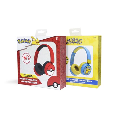 Casque Pokémon Pikachu BMD : King Jouet, Enceintes bluetooth et casques  audio BMD - Jeux électroniques