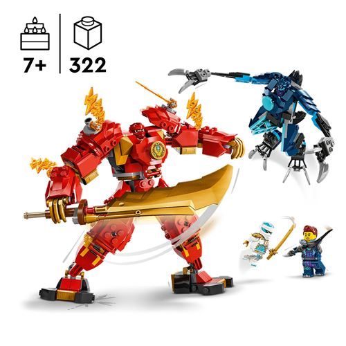LEGO® NINJAGO® 71808 Le robot élémentaire du feu de Kai