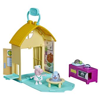 Figurines Peppa Pig chez le vétérinaire