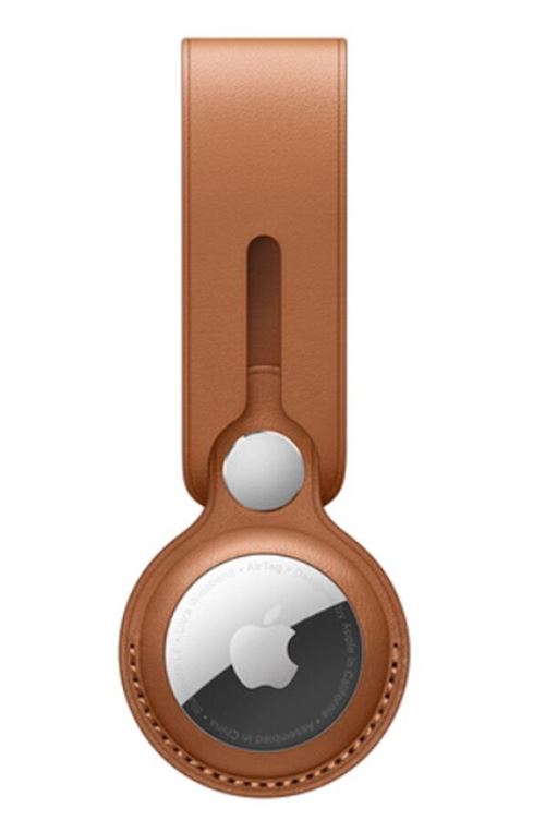 Lanière en cuir AirTag Marron