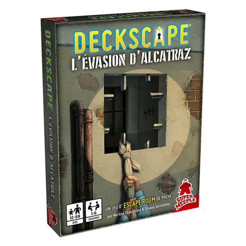 Jeu de société Super Meeple Deckscape L'Évasion d'Alcatraz