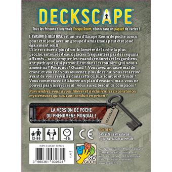 Jeu de société Super Meeple Deckscape L'Évasion d'Alcatraz