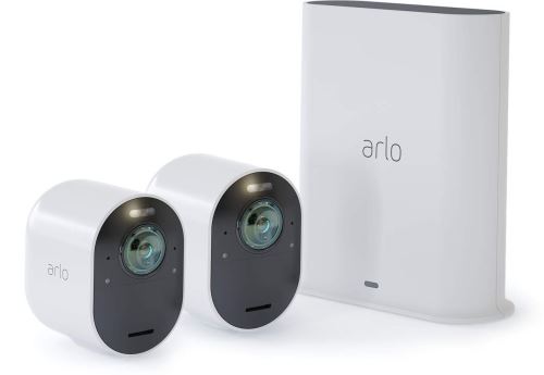 Pack de caméras de surveillance connectées Arlo Ultra VMS5240-100EUS intérieure-extérieure Blanc