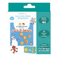 Pack 3 livres audio interactifs pour enfant dès 3 ans - 36 histoires à composer, 4h10 d'écoute multicolore - Lunii