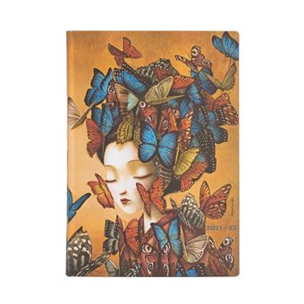 Agenda scolaire 2021 2022 Paperblanks un jour par page Madame Butterfly