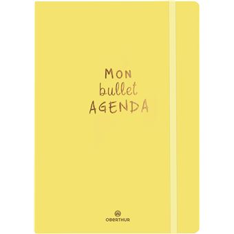 Agenda scolaire semainier Oberthur A5 S/S Bullet Jaune