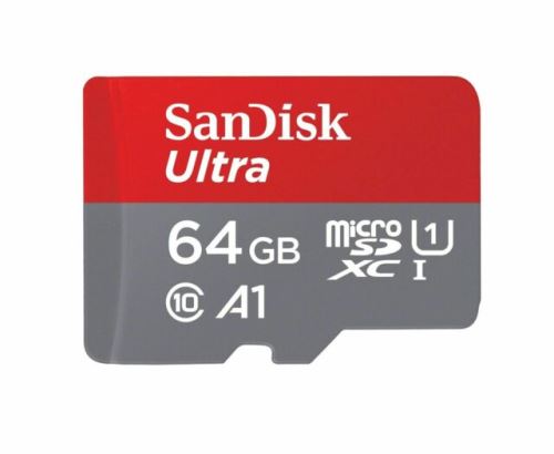 Carte Mémoire SanDisk Ultra MicroSDXC UHS-I 64 Go avec Adaptateur microSD, microSDHC et microSDXC