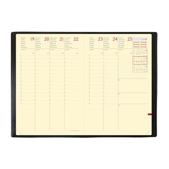 Agenda civil semainier QuoVadis 2022 Silk Ministre Noir