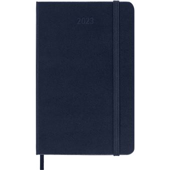 Agenda scolaire Moleskine 2022 2023 Semainier format de poche Rigide Bleu Saphir