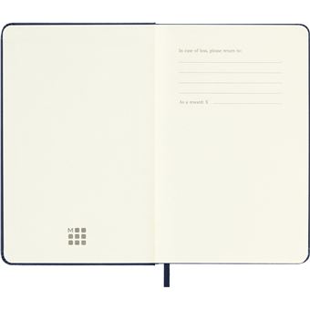 Agenda scolaire Moleskine 2022 2023 Semainier format de poche Rigide Bleu Saphir