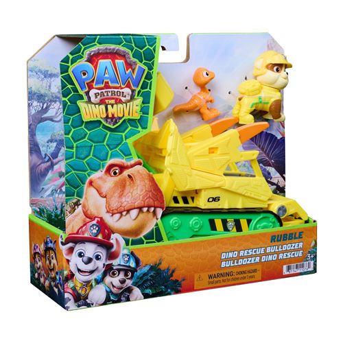 Paw Patrol Multicolore Pack Figurines Et Véhicule Pat’patrouille Ruben Le Film Mission Dino