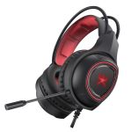 Casque Gaming Alpha Omega Players Wild C29 Rétroéclairé Rouge