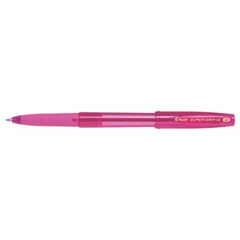 Stylo à bille Pilot Super Grip G Néon Rose