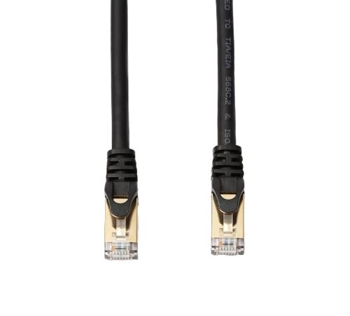 Diffussion CAT8 S/STP Gerades RJ45-Kabel – 2 m – Schwarz