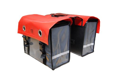 Sacoche No One Tarpaulin 52 Rouge et Gris