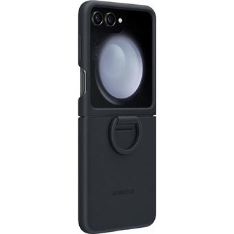 Coque en silicone avec anneau pour Samsung Z Flip 5 Marine - 1