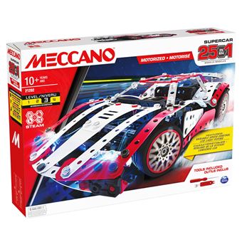 Jeu de construction Meccano Supercar 25 modèles motorisés