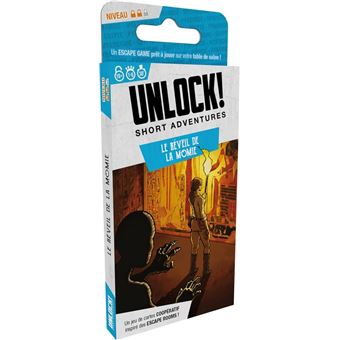 Jeu d'ambiance Asmodee Unlock! Short Adventure 2 : Le réveil de la momie