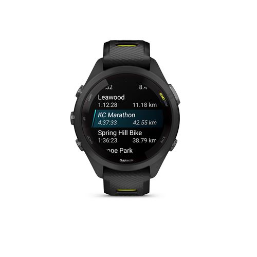Montre Connectée Garmin Forerunner® 265S Music 42 Mm Bluetooth Noir Avec Bracelet Silicone Noir