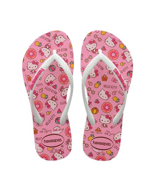 Tongs enfants Havaianas Slim Hello Kitty Rose Taille 29/30