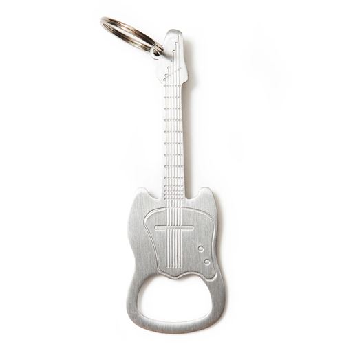 2 Porte-clés Guitare Électrique, Métal, Rock, Bleu Et Écarlate - Pendentif Clé Pour Décoration Cadeau