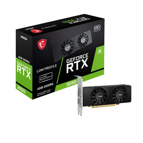 Carte Graphique MSI Nvidia GeForce RTX 3050 LP 6G OC