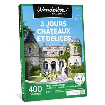 Coffret cadeau Wonderbox 3 jours châteaux et délices - 1