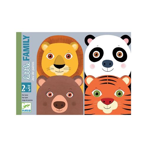 Jeu De Cartes Djeco DJ05062 – Little Family Paires Animaux