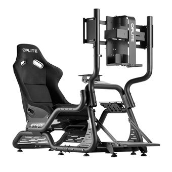 Cockpit de simulation de course Oplite GTR S8 Infinity Noir