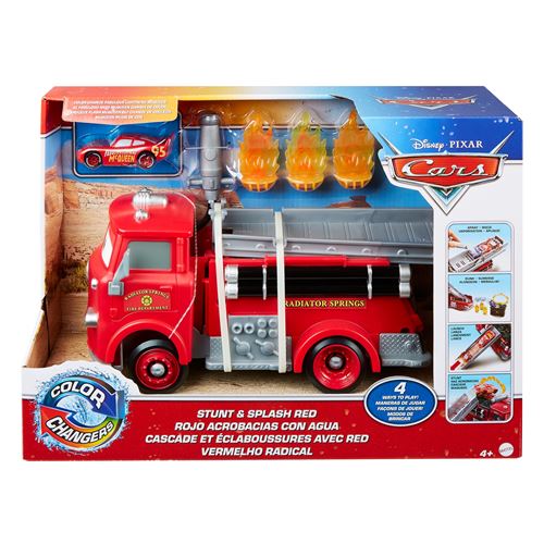 Véhicule Cars Camion de pompier Red Color Changers