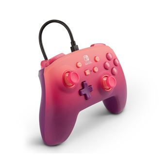 Manette filaire Power A pour Nintendo Switch Fantaisie fuchsia