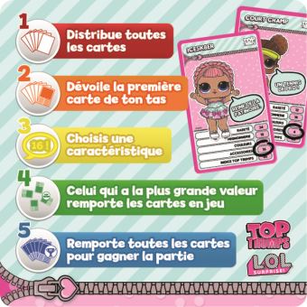 TOP TRUMPS - L.O.L Surprises ! - Jeu de cartes - Version francaise