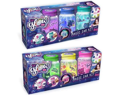 Kit créatif So Glow Diy Pack de 3 Magic Jars Modèle aléatoire