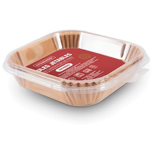 Pack 120 Moules jetables papier cuisson pour Air Fryer Kitchen Cook Airfry Paper 20 Marron