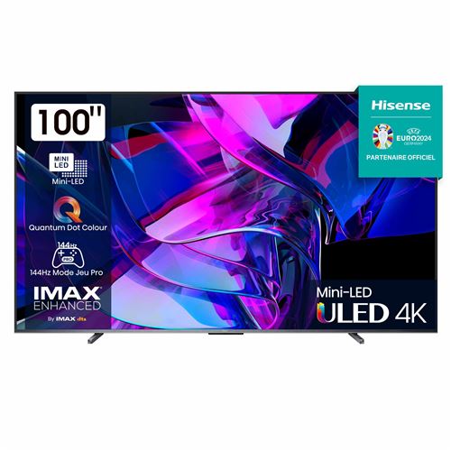 TV QLED Hisense 100U7Kq 254 Cm 4K Noir