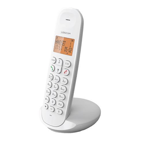 Téléphone sans fil Logicom Iloa 150 sans répondeur Blanc