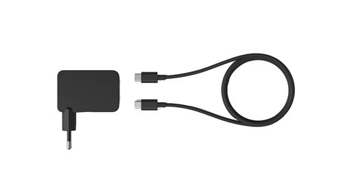 Chargeur USB Type C 18 Watts Microsoft pour Microsoft Surface Duo Noir
