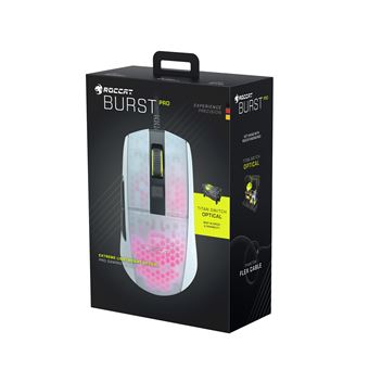 Souris de jeu optique Roccat Burst Pro Blanc