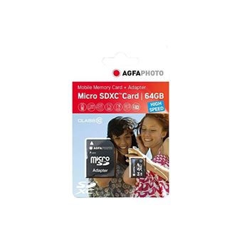AgfaPhoto MicroSDXC Speicherkarte – Hohe Geschwindigkeit, Große Kapazität
