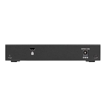 NETGEAR GS305Pv2 - Commutateur - non géré - 5 x 10/100/1000 (4 PoE) - de bureau, fixation murale - PoE+ (63 W) - Tension CC