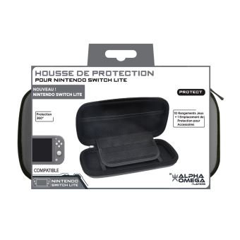 Housse de protection Alpha Omega Players Gris pour Nintendo Switch Lite