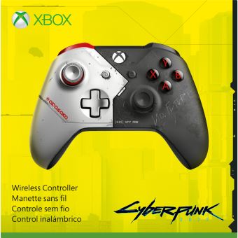 Microsoft Xbox Wireless Controller - Cyberpunk 2077 Limited Edition - manette de jeu - sans fil - Bluetooth - pour PC, Microsoft Xbox One, Microsoft Xbox One S, Microsoft Xbox One X, Android, iOS, Microsoft Xbox Series S, Microsoft Xbox Series X