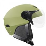 Casque de sport Yeep.me H.30 Vision LED Vert avec visière Taille L/XL