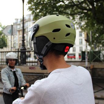 Acheter Lumière de casque de moto Rechargeable, lumière de