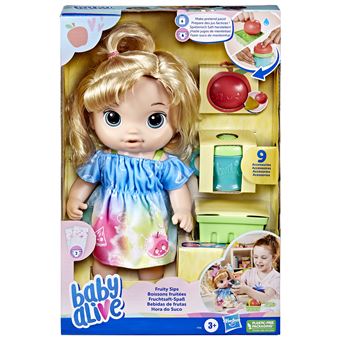 Poupon Baby Alive Boissons fruitées Cheveux blonds - 1