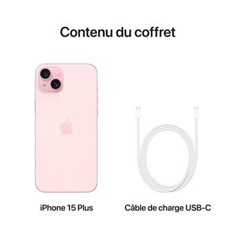 iPhone 15 Plus 6,7" 5G Double SIM 256 Go Rose